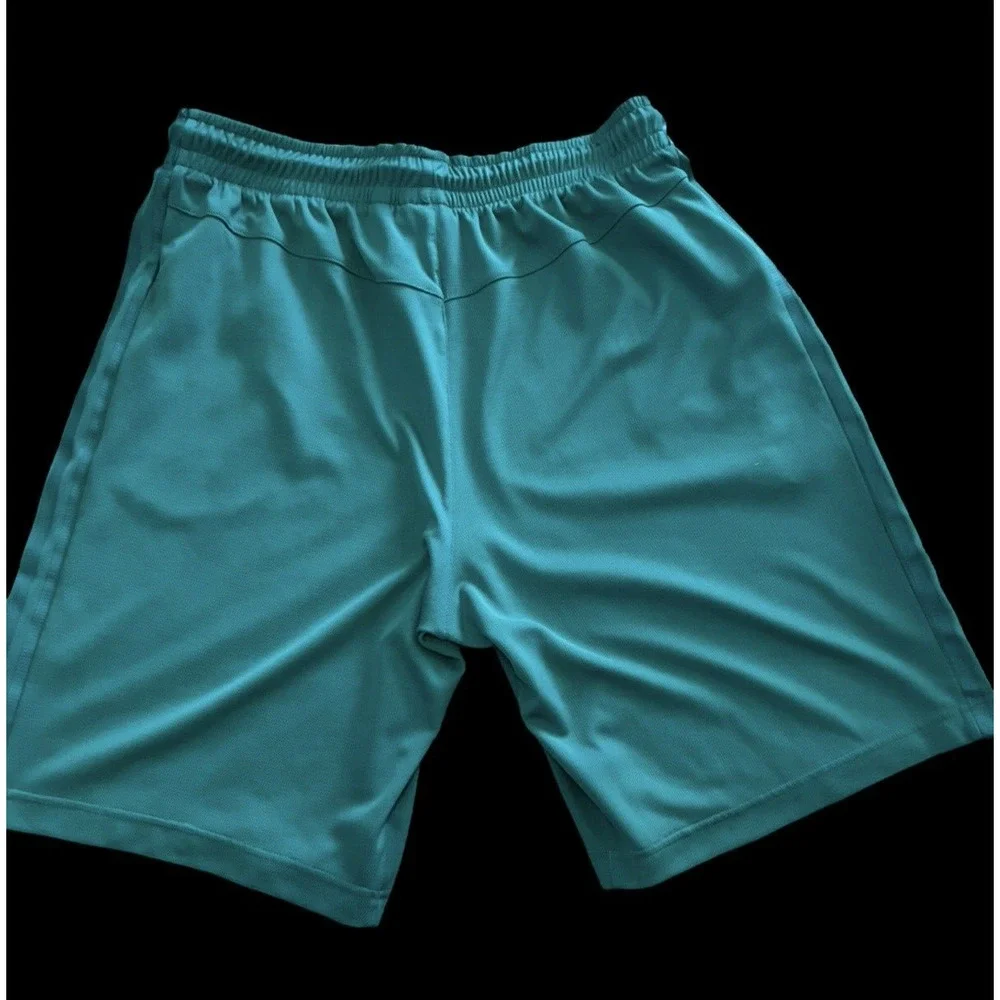 ADIDAS 3 Stripes Basketball Shorts, Teal Blue/Green, 9